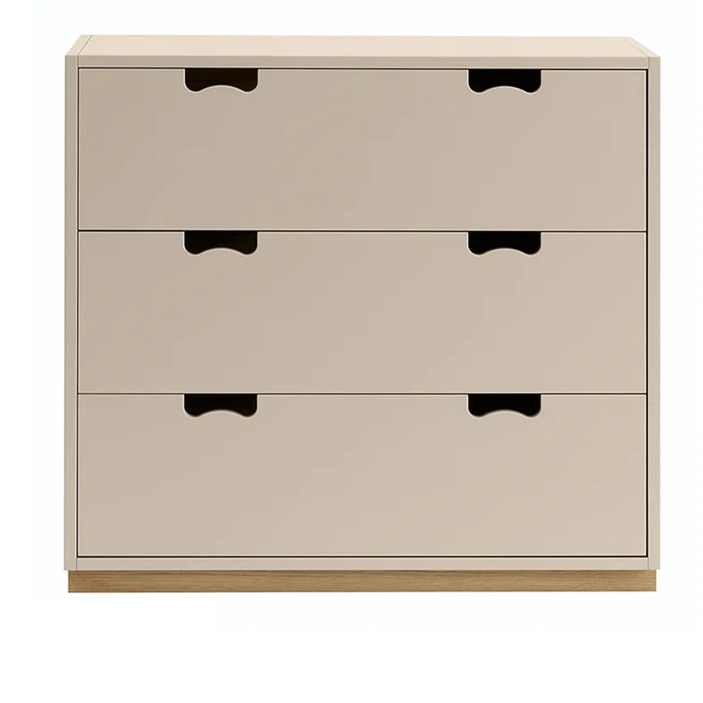Asplund - Snow Drawer A3 - Dark Sand, Ek Sockel - Byråer - Beige - Trä