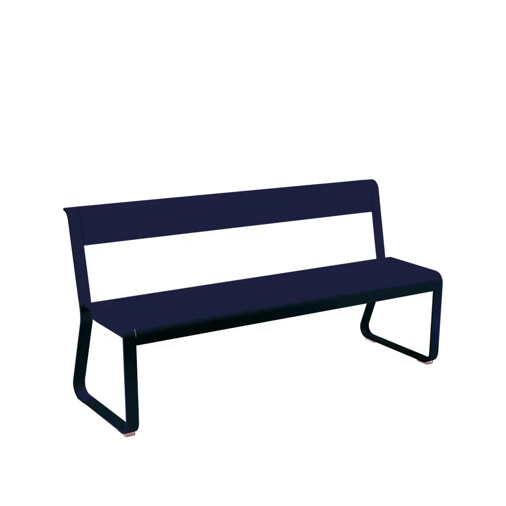 Fermob Bellevie bänk med ryggstöd Deep blue (blå)