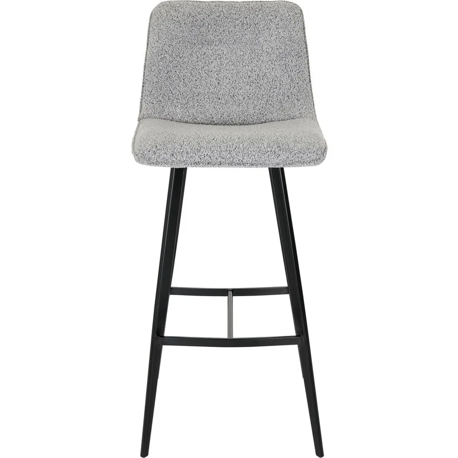 Barhocker Abilene grau Stoff H 100 cm
