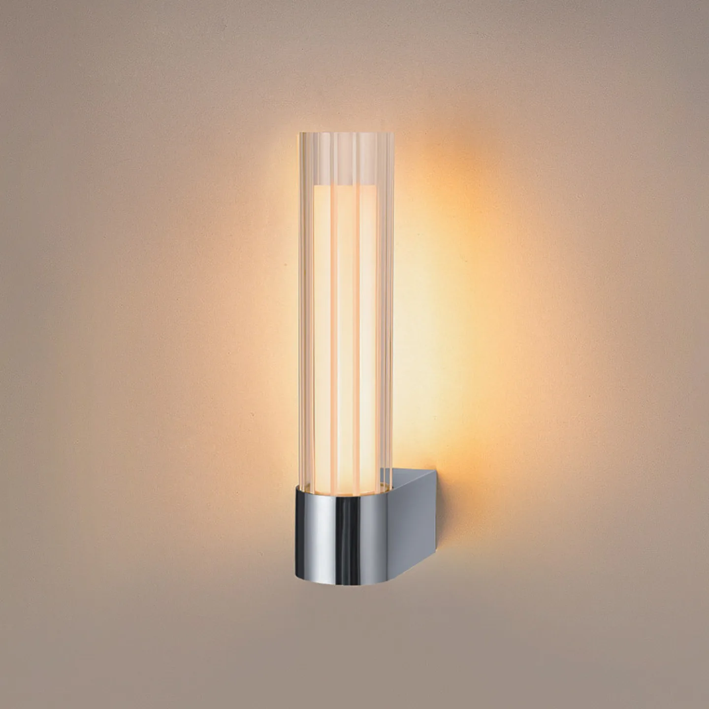 Lygant enkelt LED-vegglampe, krom, IP44, aluminium – SLV Lygant single - Bad - Moderne - Med en lyskilde