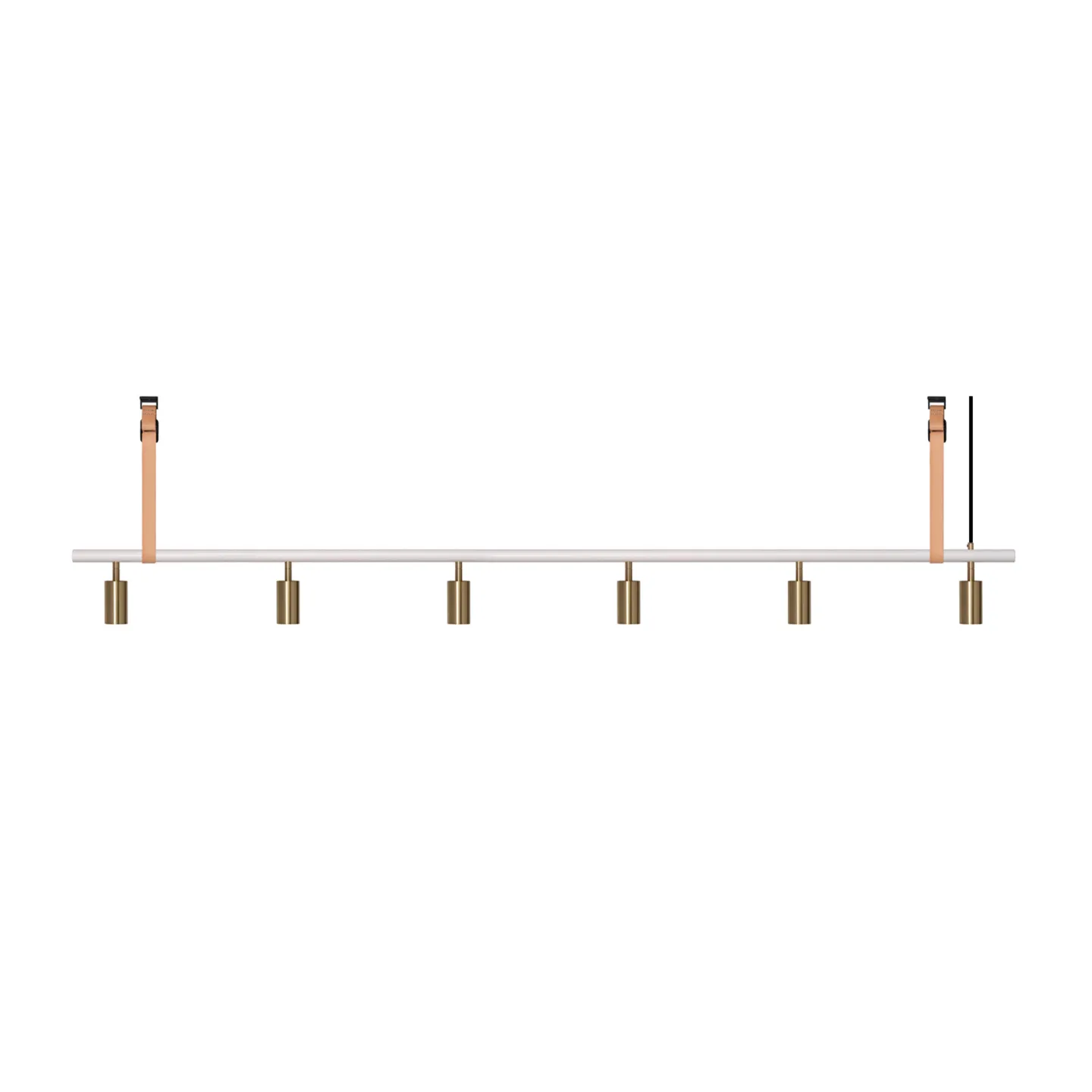 Rubn - Long John 6 White/Brass / Nature Leather - Takkronor - Niclas Hoflin - Guld,Vit