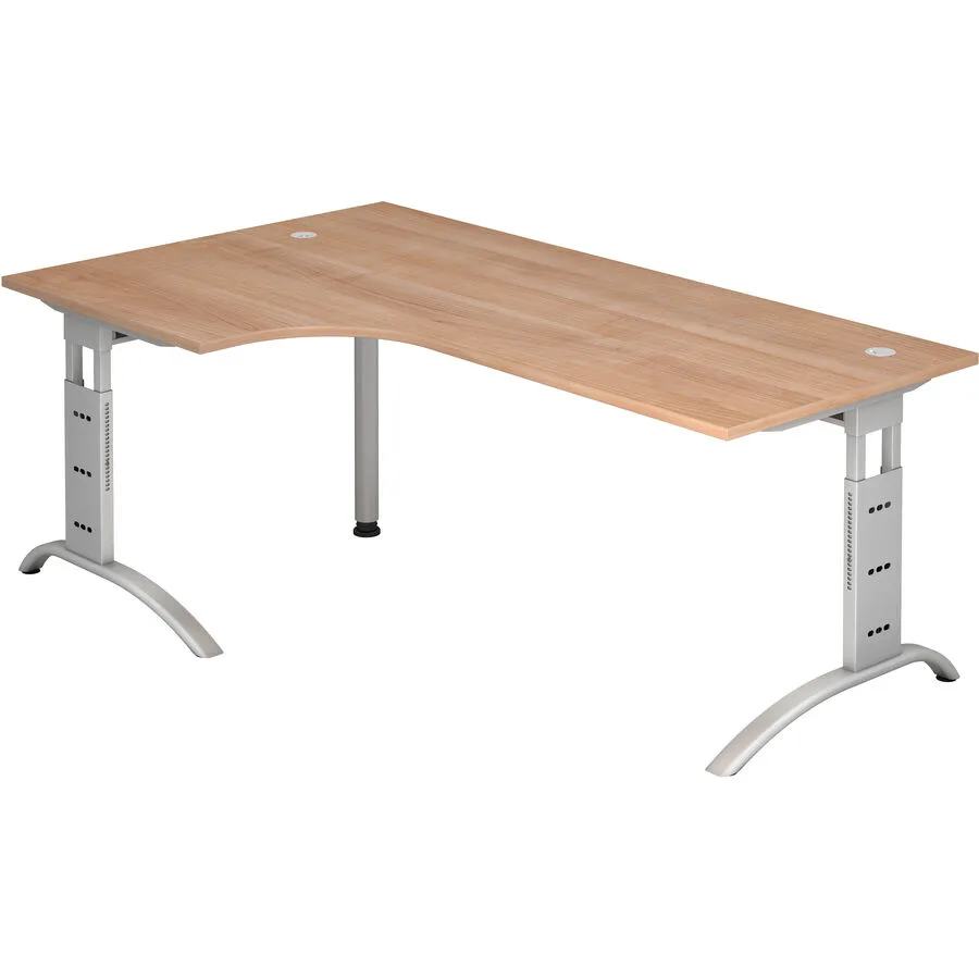 Schreibtisch Office nussbaum Holzwerkstoff B 200 T 120 cm