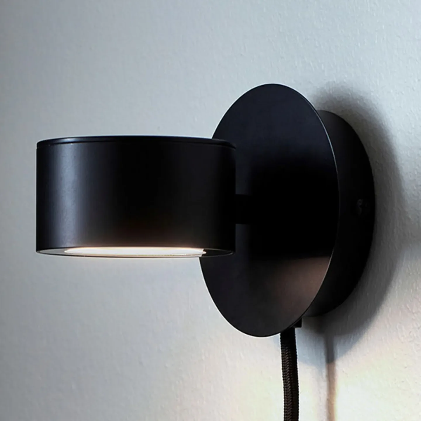 Clyde LED Wandleuchte Black - Nordlux - Wohnzimmer - Modern - Metall - Einflammig