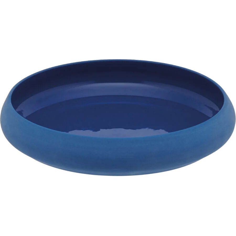 DEGRENNE Teller tief Gourmet Blau Porzellan 22 cm