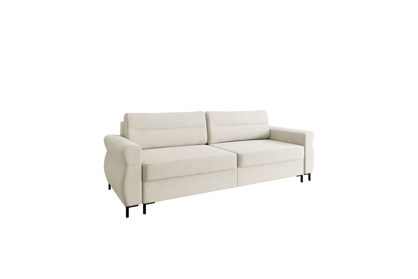 Busness Bäddsoffa 3-sits i Plysch - Beige