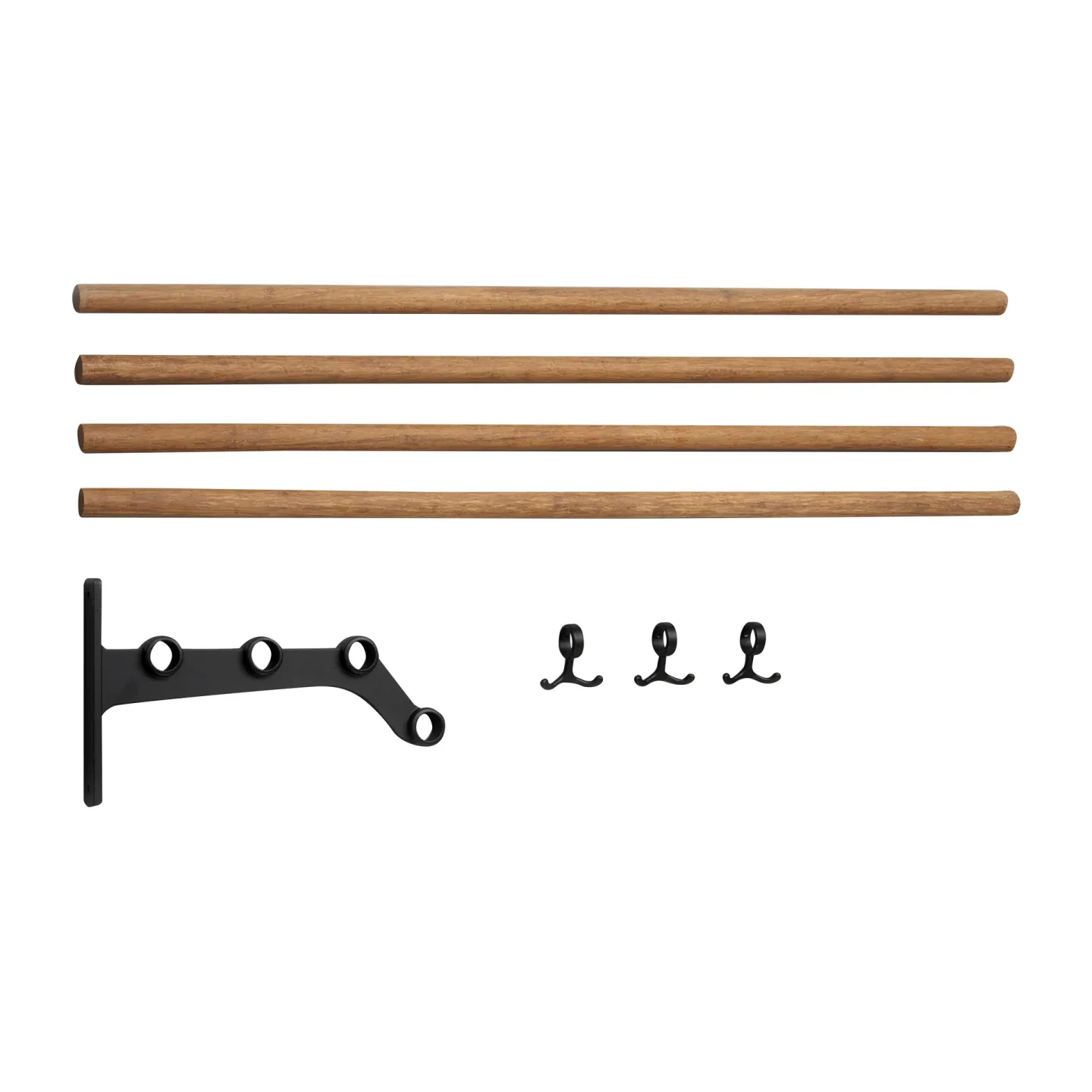 Essem Design Nostalgi 291 påbyggnad hatthylla 100 cm Bambu-svart