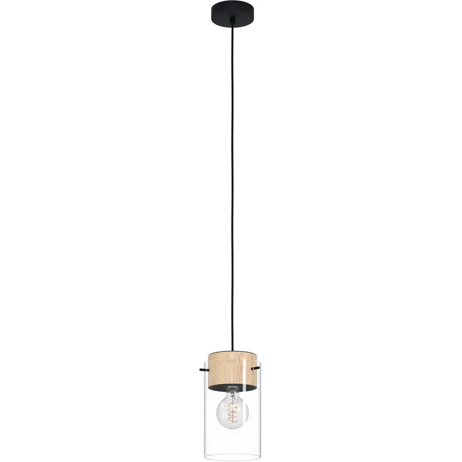 Eglo Pendellampe Madreselva Schwarz Stahl 14 cm 110 cm