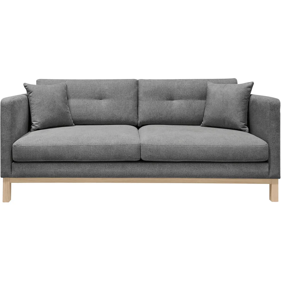 Sofa Woody Ohne Stoff dunkelgrau B 208 T 89 cm