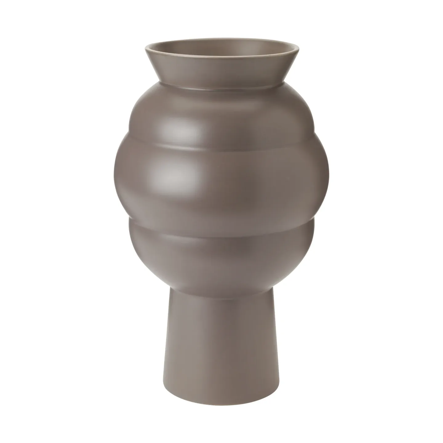 Knabstrup Keramik Tortus Archie Vase No4 37 cm Dark grey