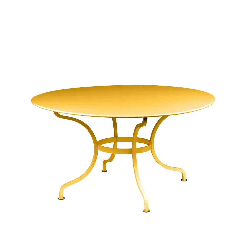 Fermob Romane bord runt Honey (gul)