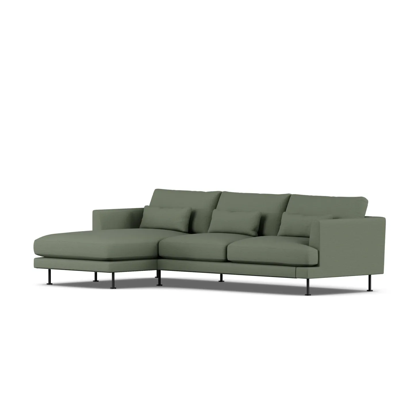 1898 Bredhult soffa Same Forest 6677-svart stål, 2,5-sits C2