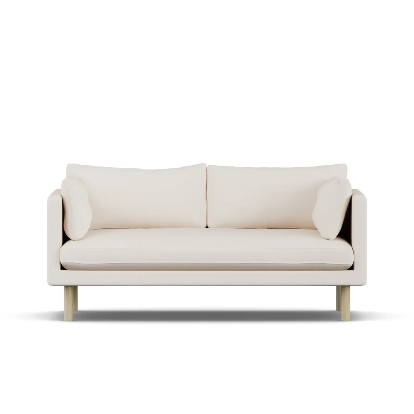 1898 Linnevik Sofa Caleido Beige 9600-Eiche weiß geölt, 2-sitzig