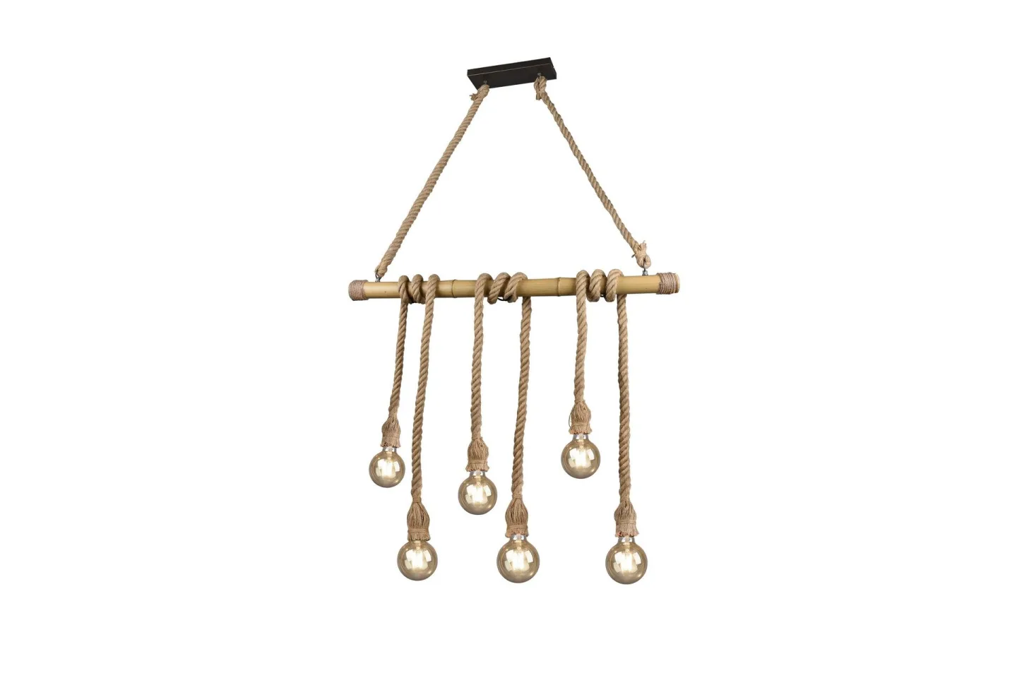 Wilma Taklampa 6L E27 bambu/ sisal - Sisal