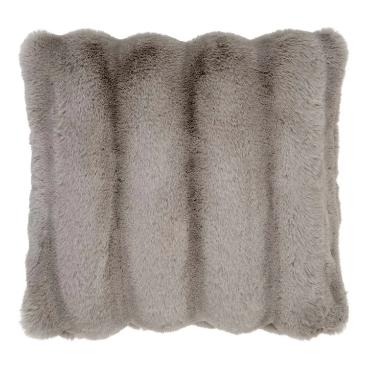 Galena Kissen 45x45cm imitiertes fell beige.