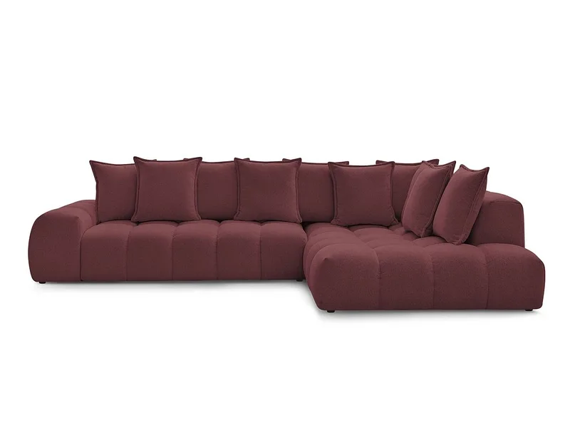 Ecksofa BOBOCHIC EVEREST Stoff chiniert rot