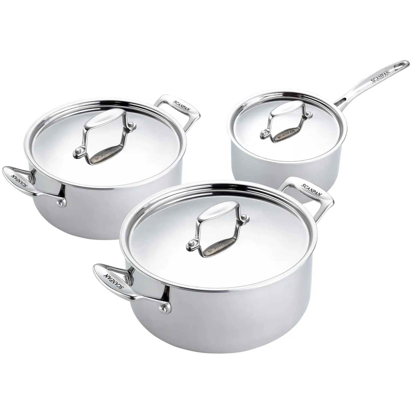 Scanpan Scanpan Fusion 5 grytset 3 delar Rostfritt stål