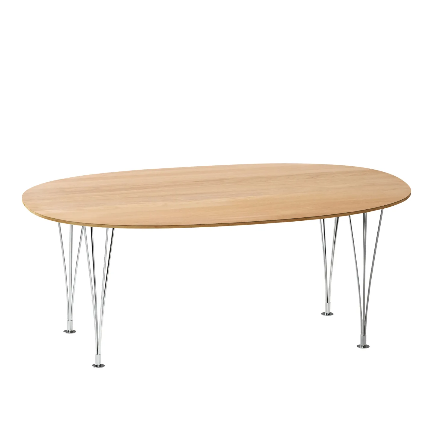Bruno Mathsson International - Mi 356 Superellips - Ek - Höjd: 72 cm - Matbord - Bruno Mathsson - Träfärgad - Trä