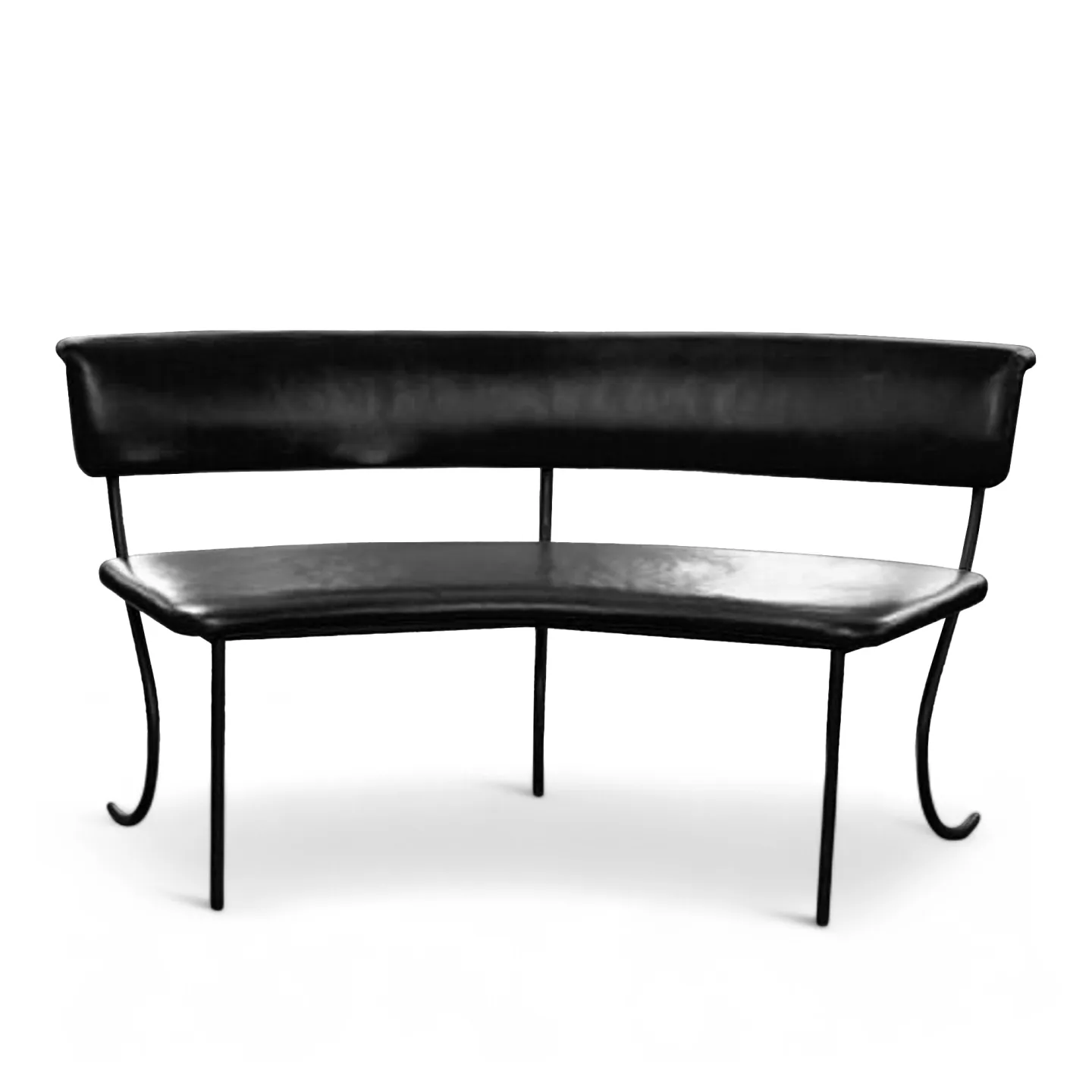 Ingridsdotter - Tivoli soffa svart - Soffor - Jonas Bohlin - Svart - Läder/Metall