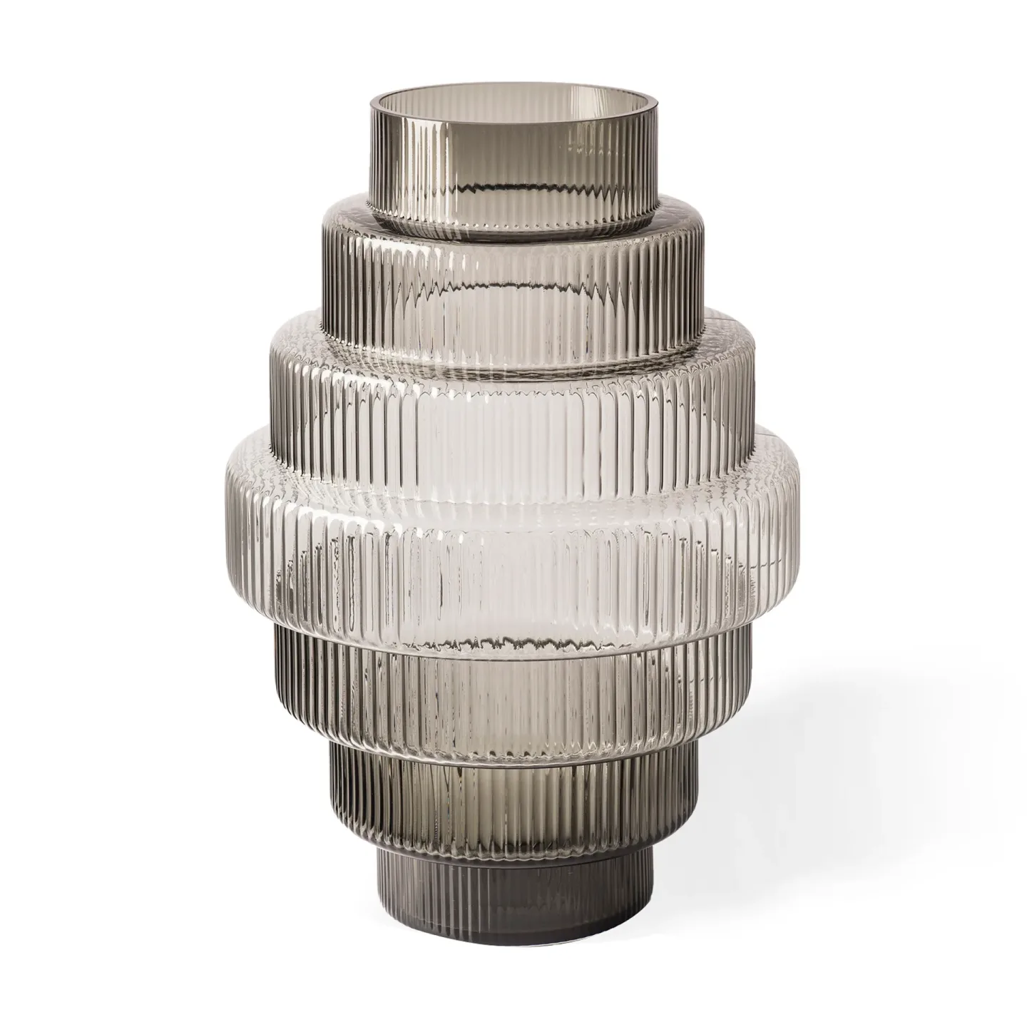 POLSPOTTEN Steps Vase S 30 cm Dark grey