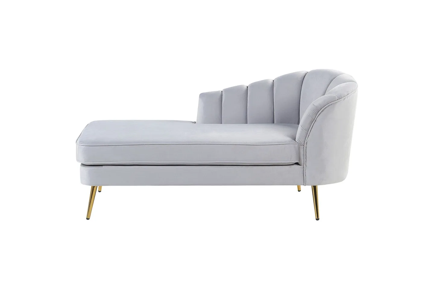 Allier Schäslong 150 cm - Guld/Grå