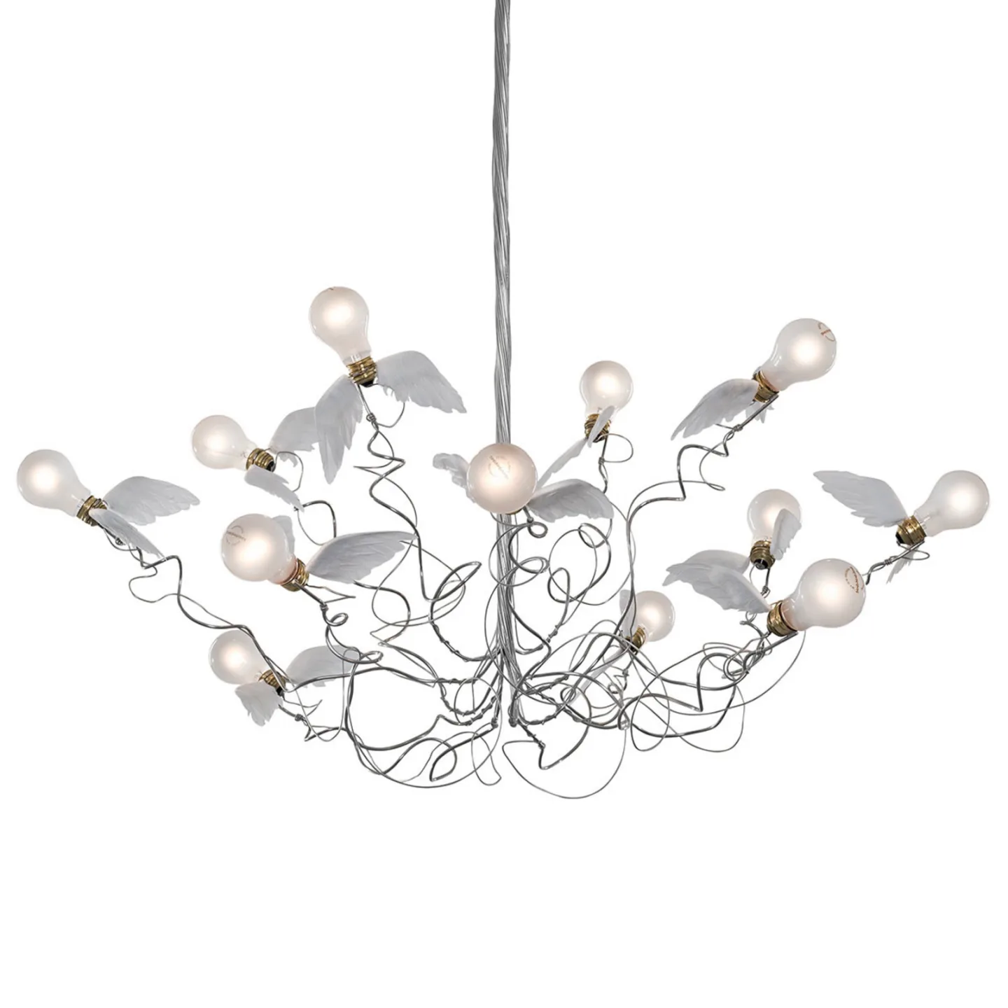 Birdie LED Pendel Transparent - Ingo Maurer - Stue - Design - Metal - Med flere lyskilder
