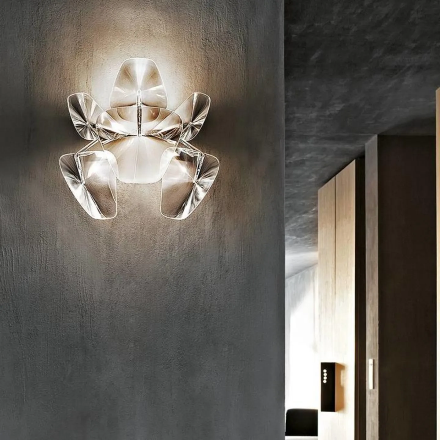 Hope Wandleuchte Ø48 - Luceplan - Wohnzimmer - Metall