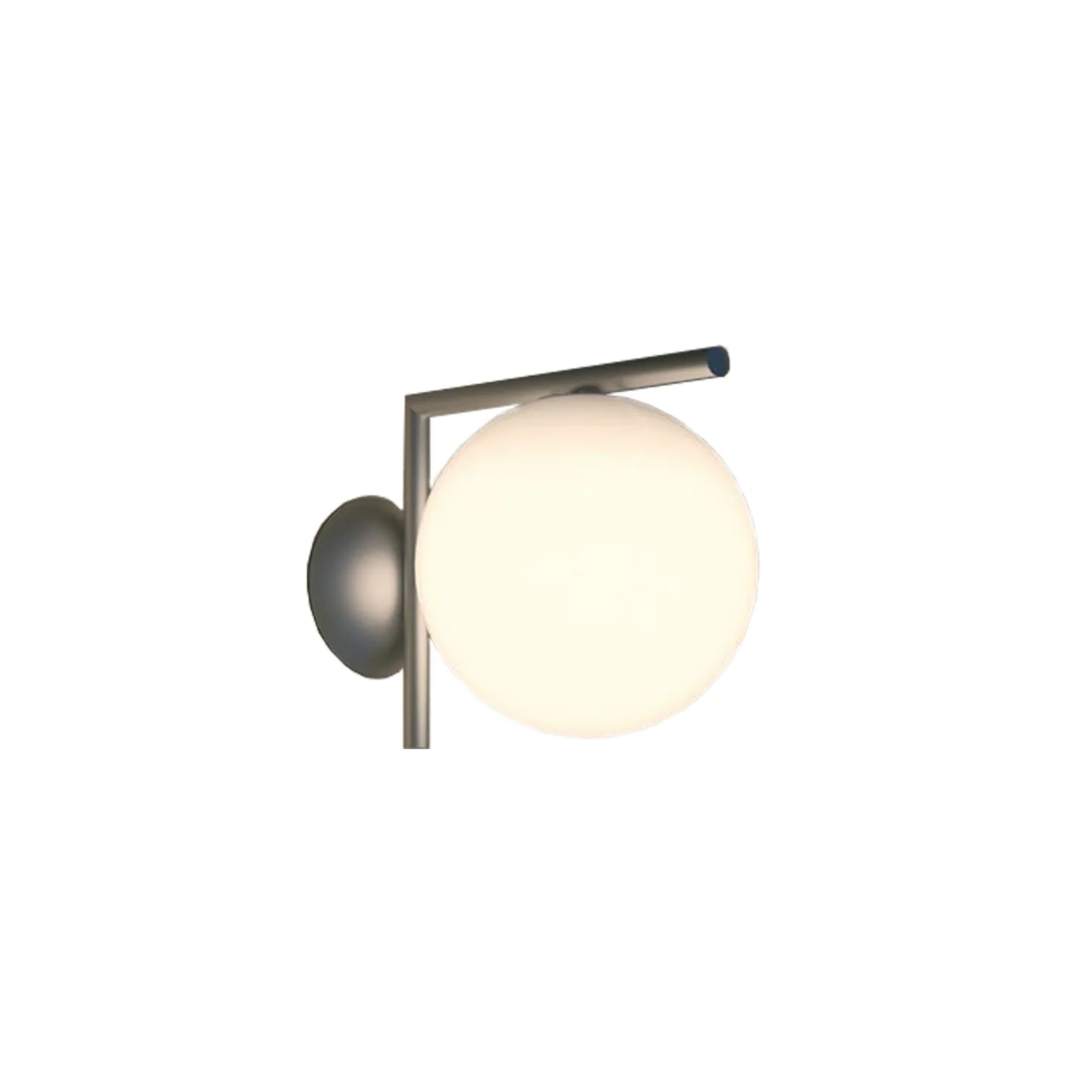Flos - IC Lights Ceiling/Wall 2 Outdoor/Indoor, Brushed Stainless Steel - Vägglampor utomhus - Michael Anastassiades - Silver - Glas/Metall