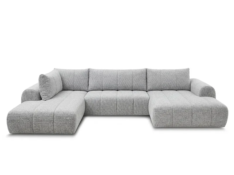 Wohnlandschaft BOBOCHIC NESTY Stoff chiniert hellgrau