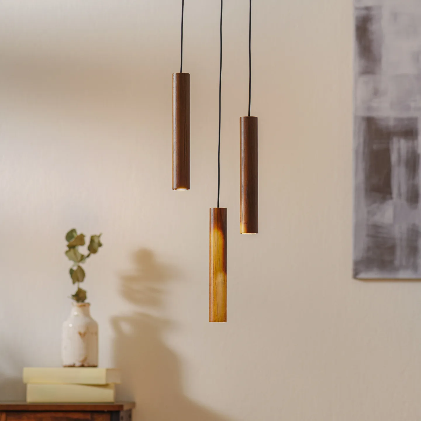 Chimes Cluster 3 Pendel Dark Oak - UMAGE - Stue - Design - Træ - Med flere lyskilder