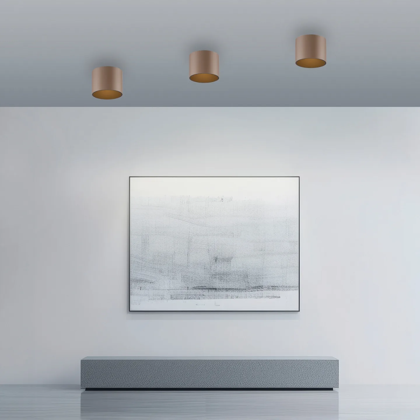 Point LED-Bad-Deckenlampe, bronzefarben, Ø18 cm, IP44 - PURE - Badezimmer - Modern - Metall - Einflammig
