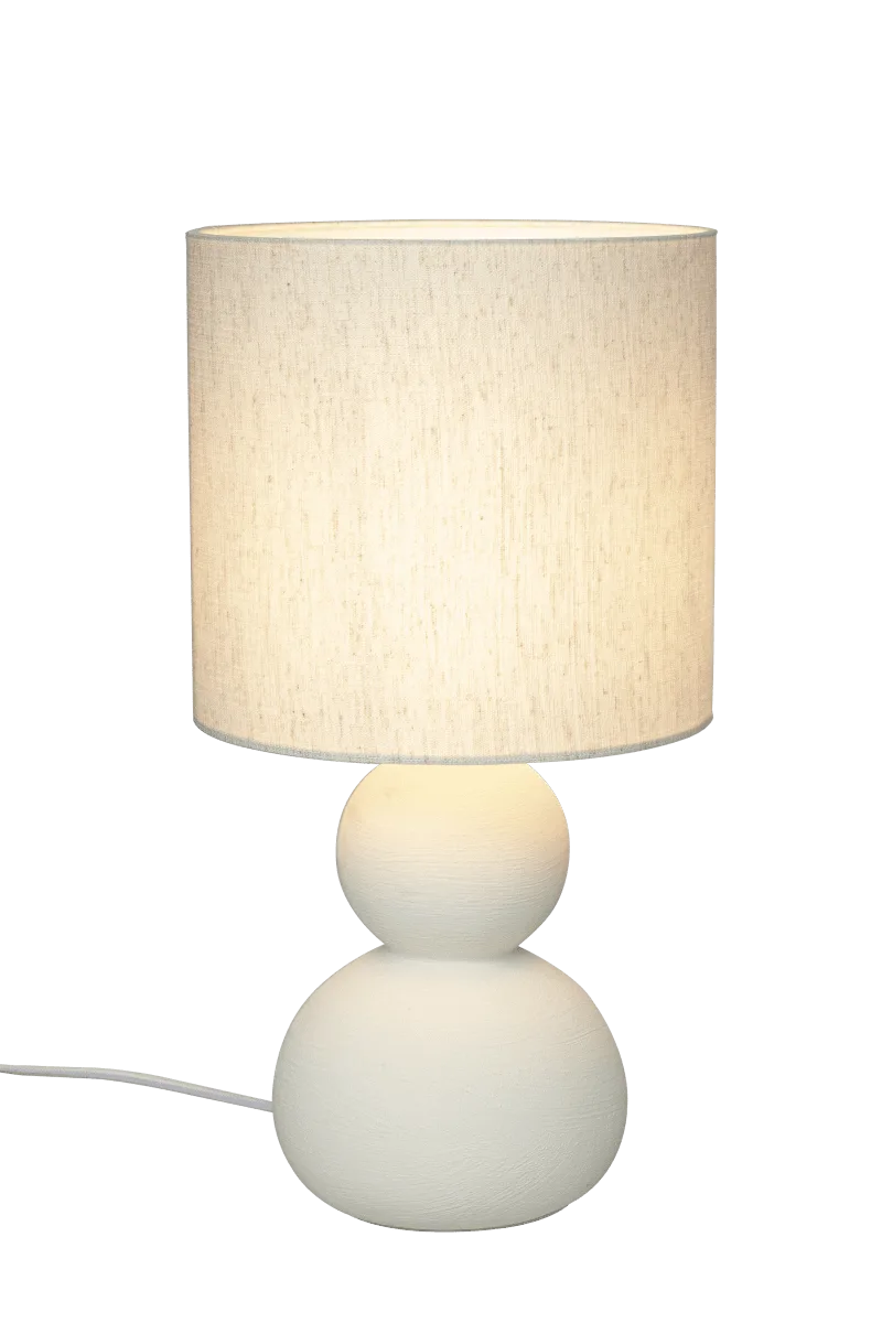 Aneta Lighting - Kalamata 42cm - Bordslampa - Naturvit