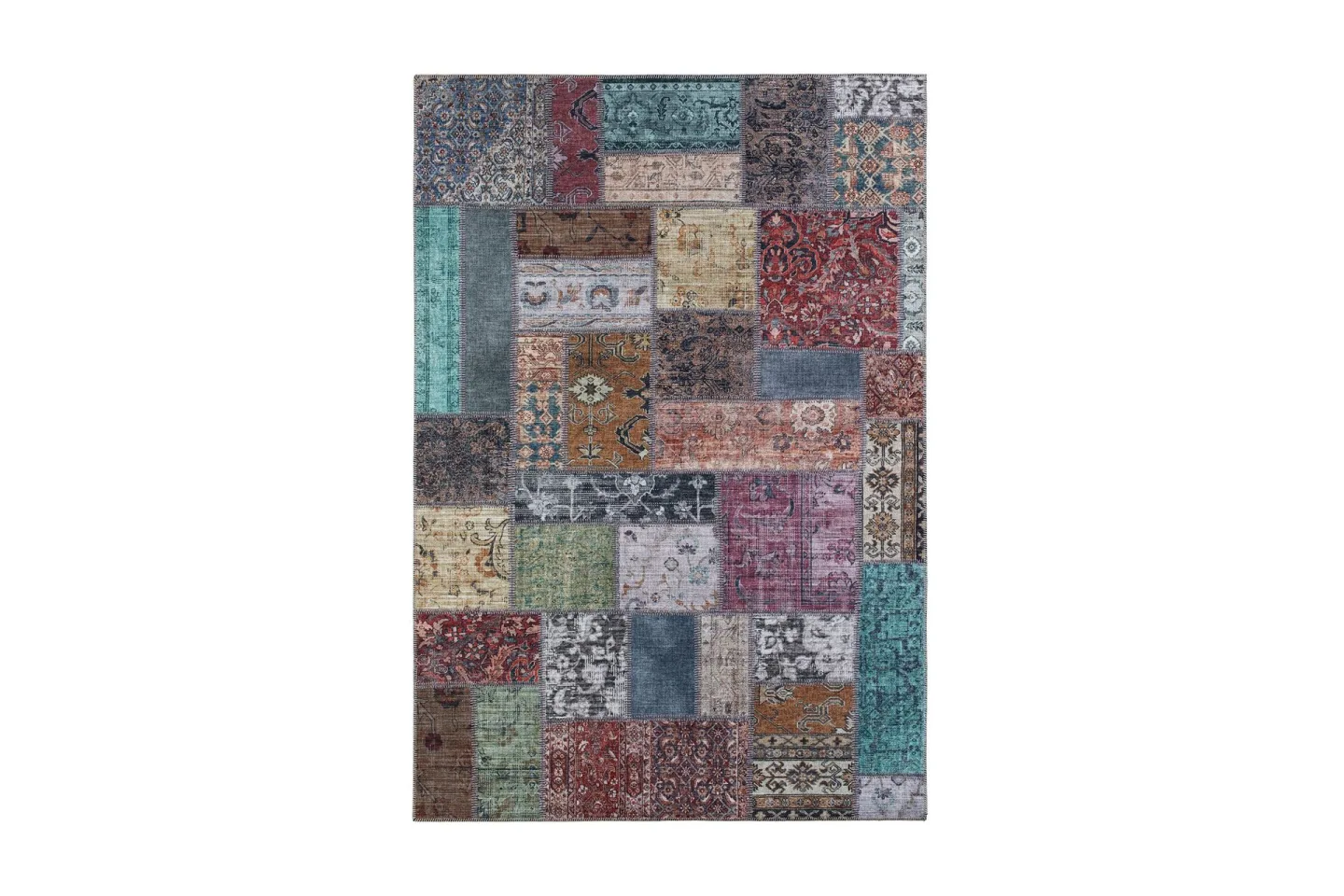 Patchham Patchworkmatta 160x230 cm - Flerfärgad