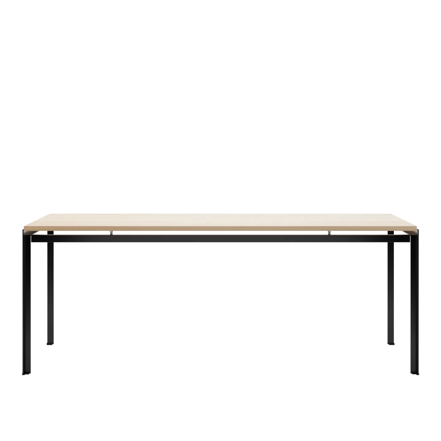 Carl Hansen - PK52 - Proffessorsbordet, Vitoljad Ek, Svart pulverlack - Skrivbord - Poul Kjærholm - Träfärgad - Metall/Trä