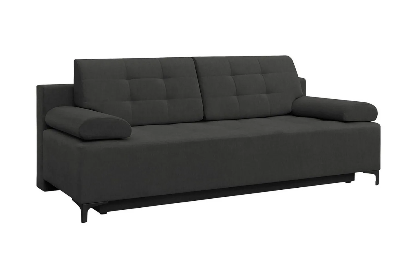 Bäddsoffa FABIO LED-belysning - Svart