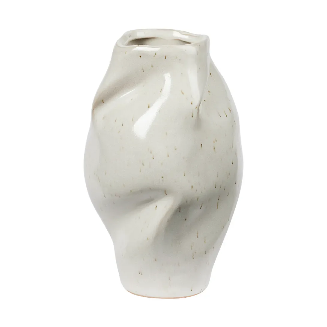 Broste Copenhagen Susie Vase Rainy Day Grey, 14 cm