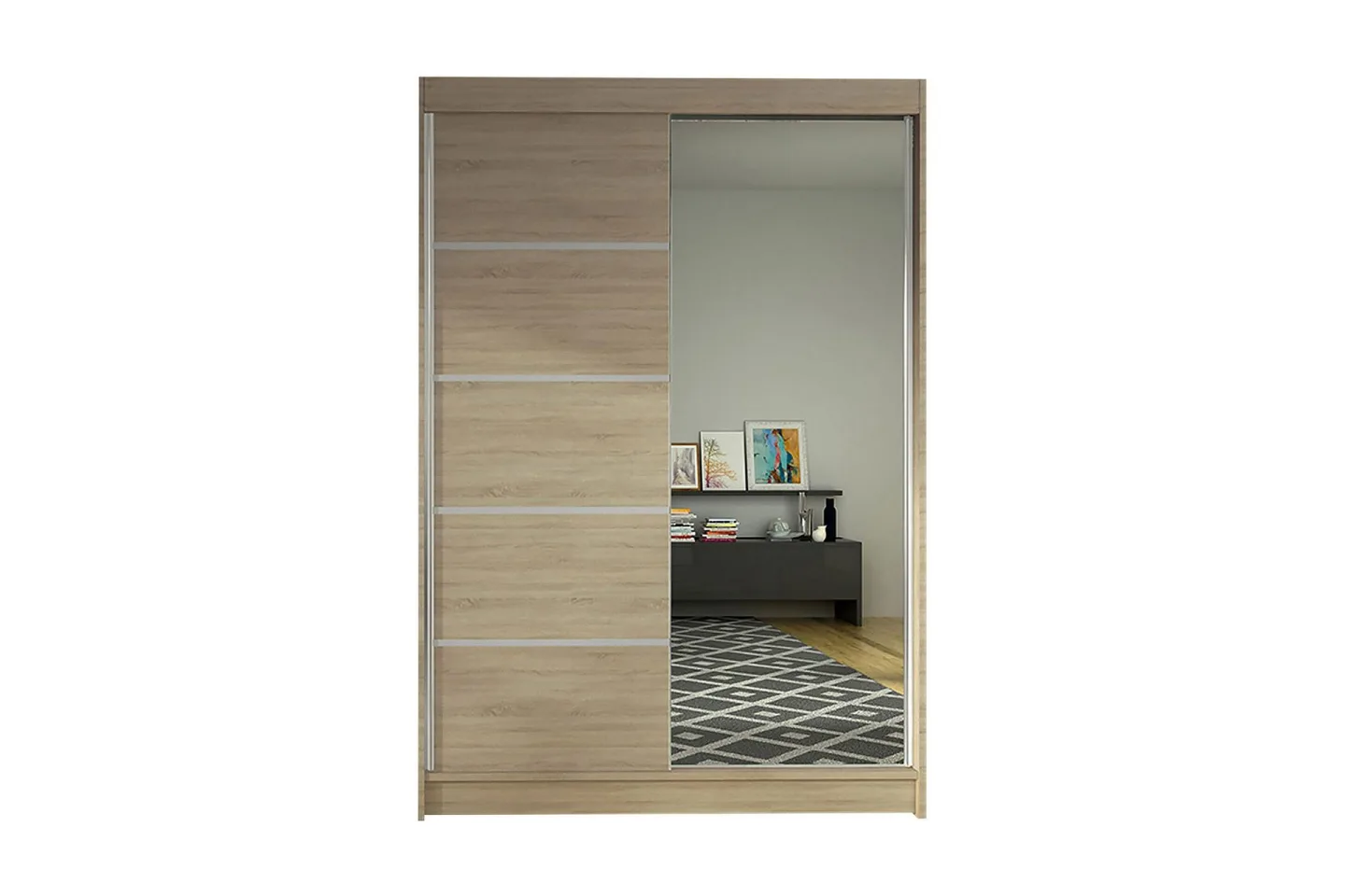 Garderob Lino LED-belysning - Ek