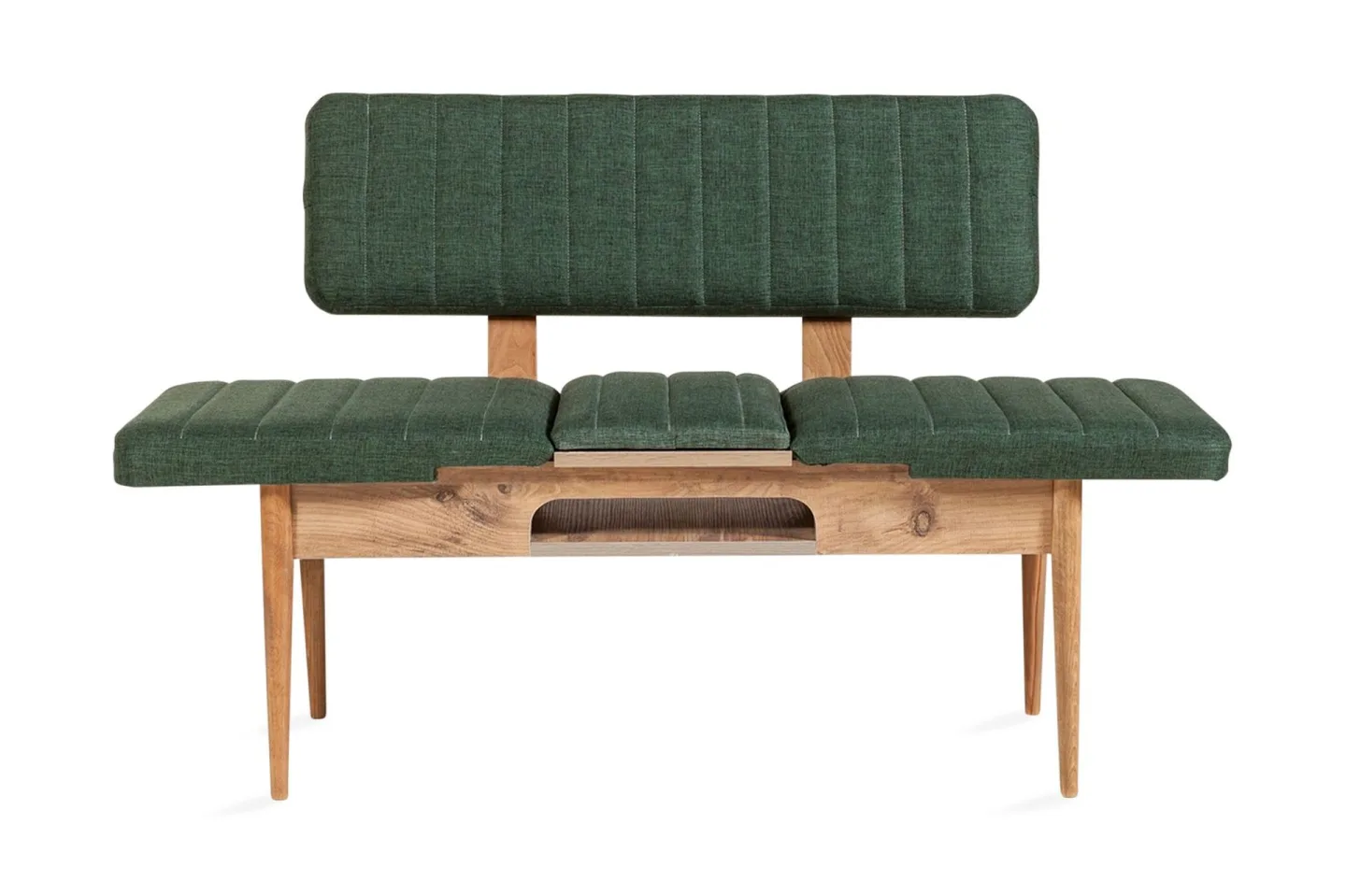 Corralez Bänk 85 cm - Trä/natur/Grön