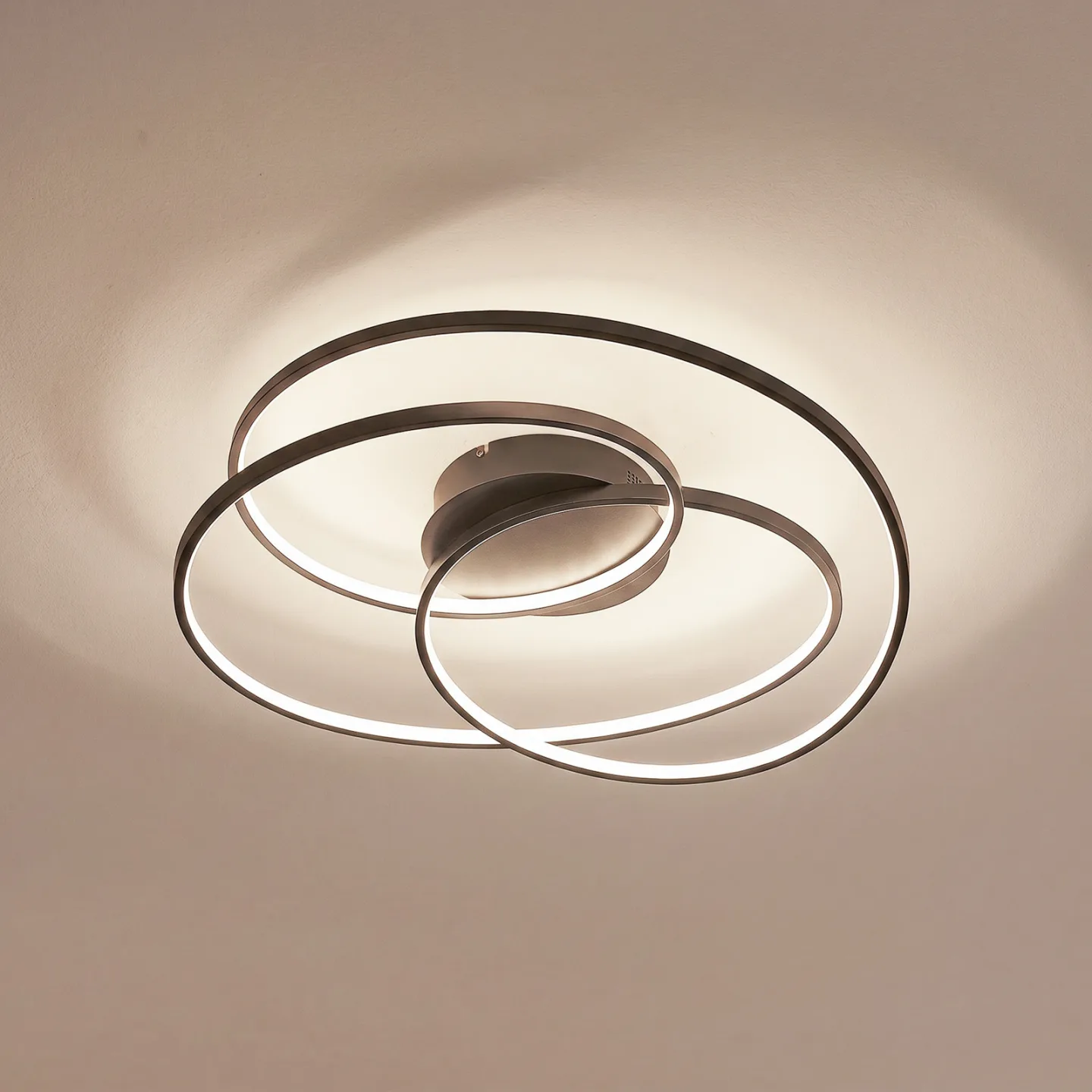 Kateryna LED Loftlampe Ø60 Black - Lindby - Stue - Moderne - Aluminium - Rund