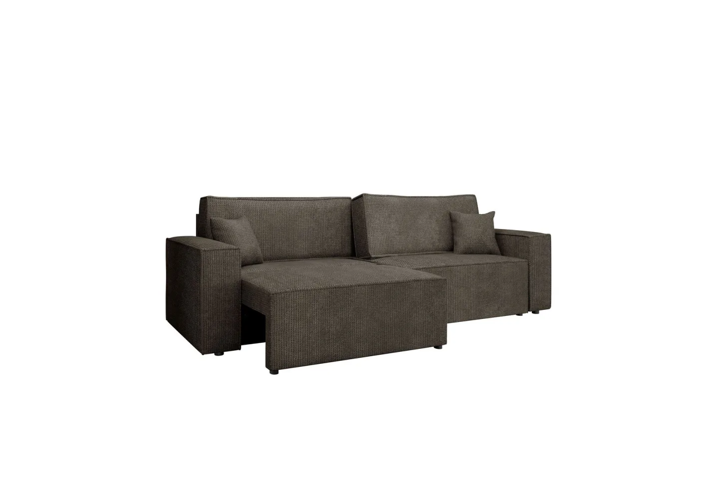Hobson Bäddsoffa 3-sits i Plysch - Grå