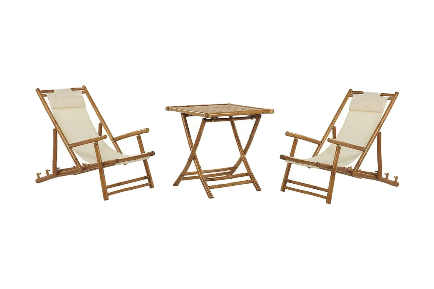 Balkongset vit/beige ATRANI/SPELLO - Beige