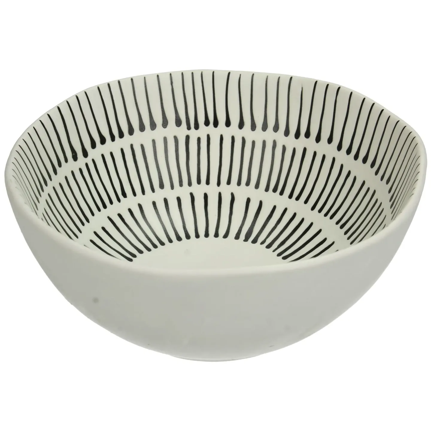 Kersten Geschirr Bowl, Schwarz-Weiss B: 8 cm | Schubiger Möbel
