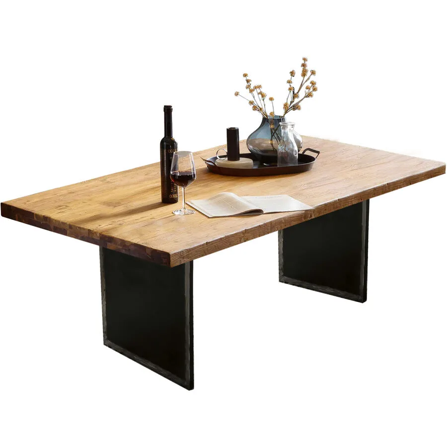 Esstisch Anter natur Teak Massivholz B 220 T 100 cm