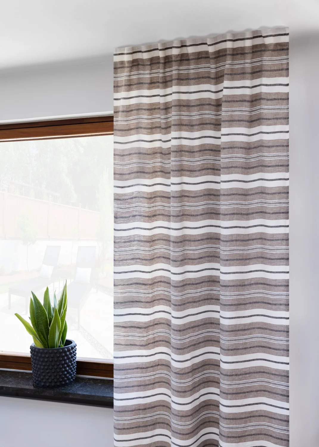 Gardiner - Lingardin Ilse (brun/multi) (Størrelse: 145 x 300 cm)