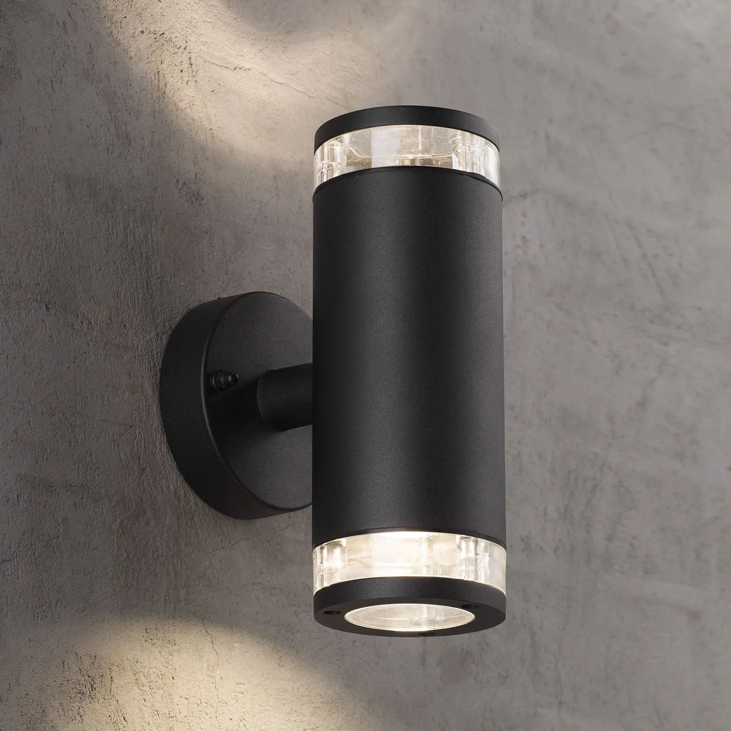 Birk Double Außen Wandleuchte Black - Nordlux - Modern - Metall - Mehrflammig