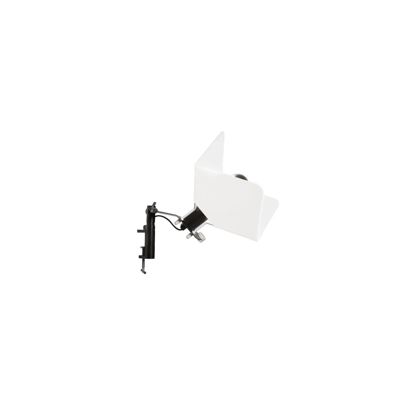 Stilnovo - Triedro Table/Wall Clamp Lamp - Vägglampor - Joe Colombo - Svart,Vit - Metall