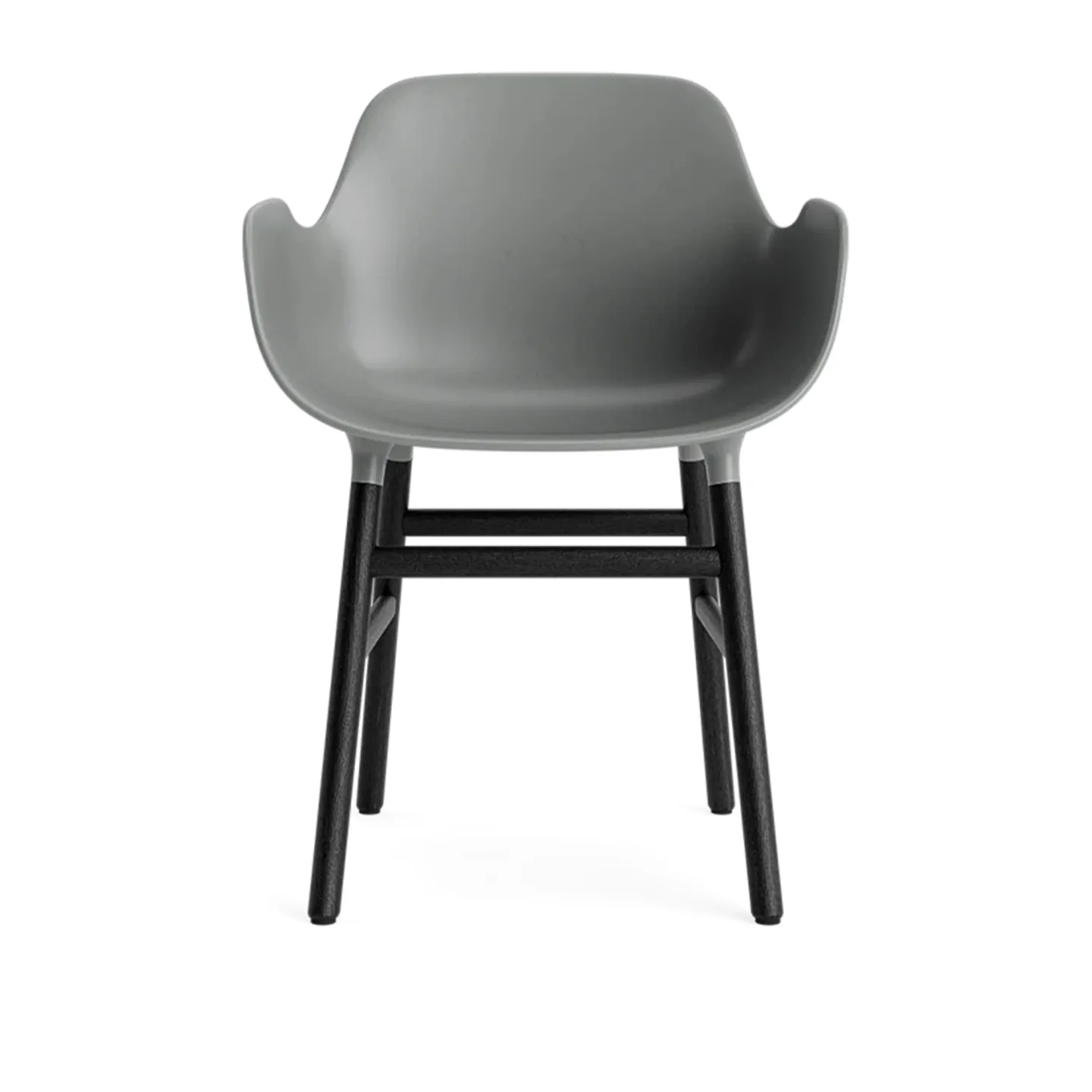 Normann Copenhagen - Form Armchair Black Oak Grey - Matstolar - Simon Legald - Grå - Trä/Plast