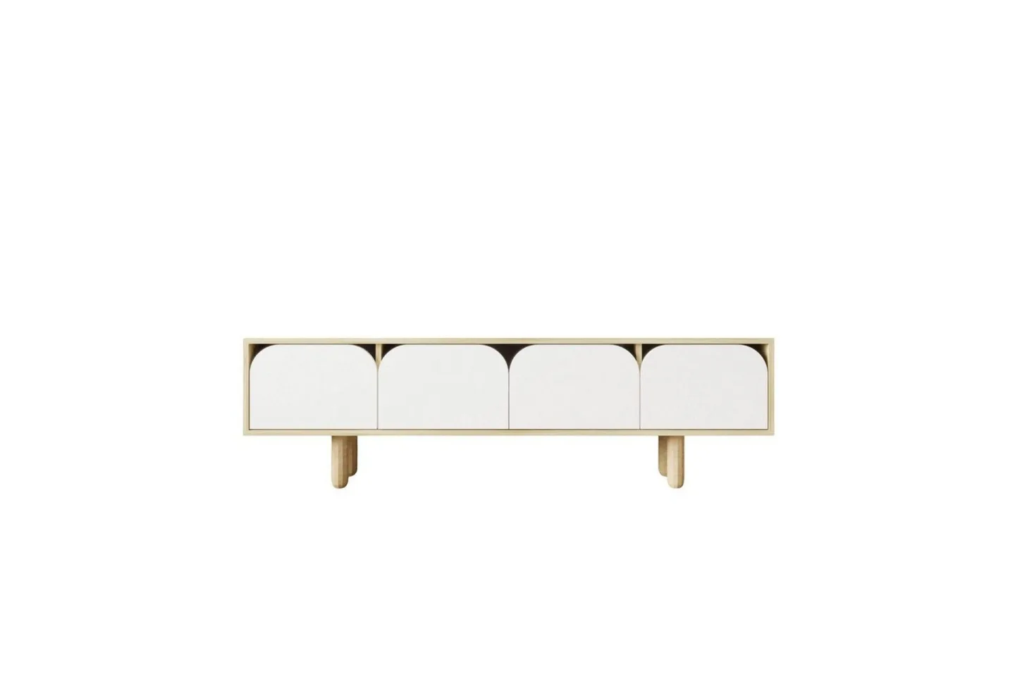 Arvo Tv-stativ 180x30 cm - Brun/Vit