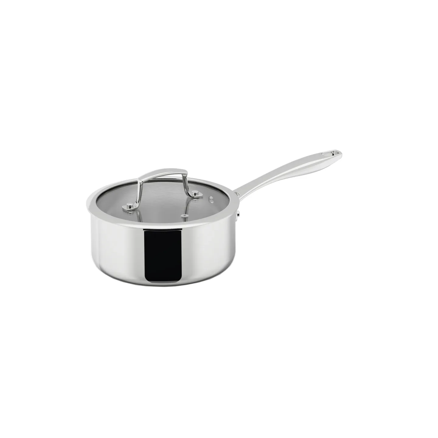 Dorre Trivence Kochtopf Edelstahl, Glasdeckel, 2 l