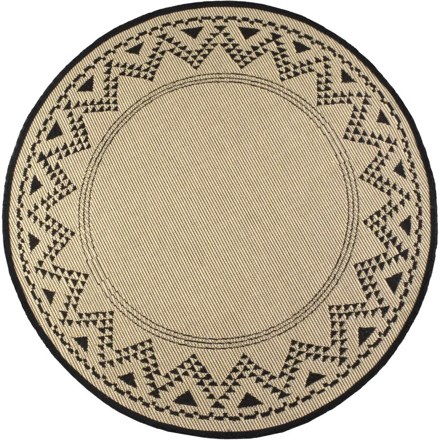 Outdoor-Teppich Jolie beige Polypropylen 150 x 150 cm