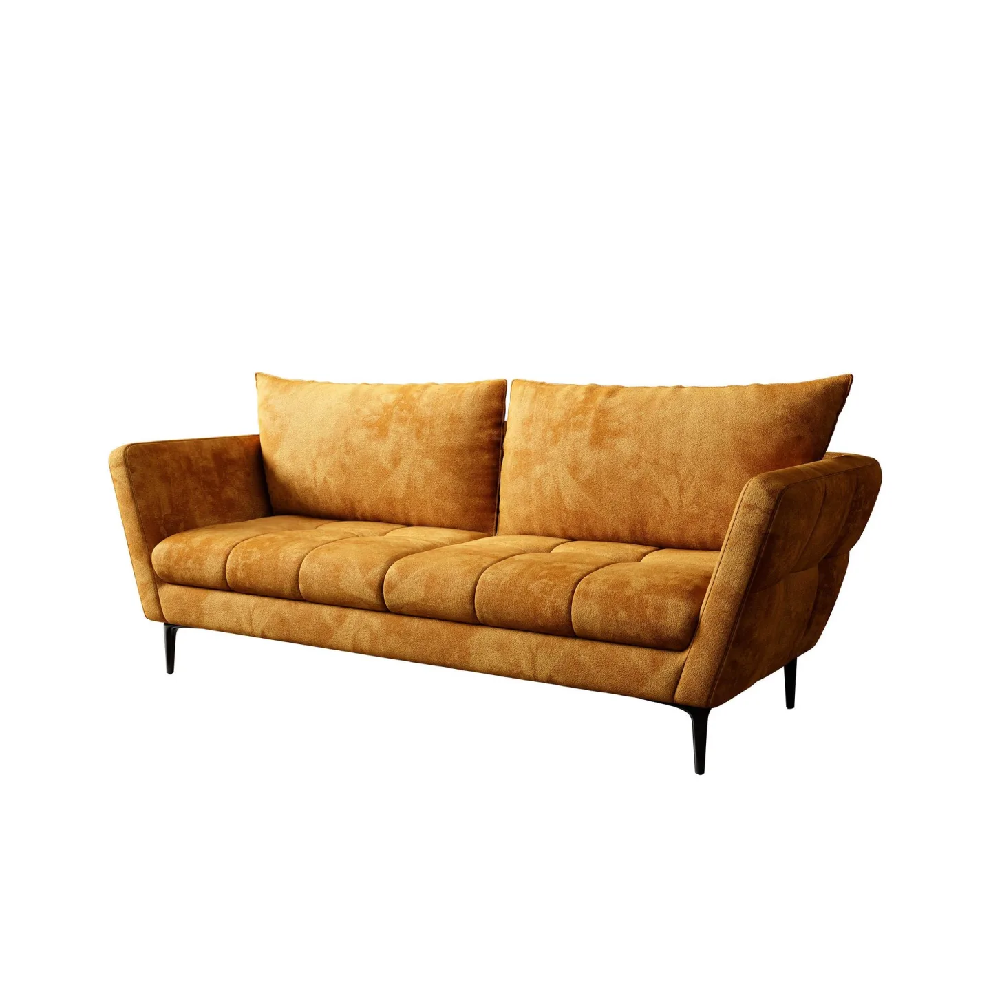 Ancienne 3-sits Soffa - senapsgul
